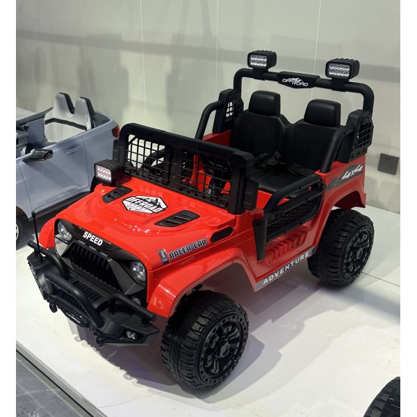 245890 Джип M 6270EBLR-3(24V) 2,4G радіок, 1*24V8AH, 2*45W, MP3, USB,TF,BT,EVA,шкіра,музика,світло,червоний