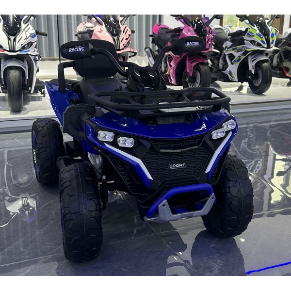 245900 Квадроцикл M 6272EBLR-4(24V) 2,4G радіок,1*24V8AH, 2*45W,MP3,USB,TF,BT,EVA,шкіра,музика,світло,синій