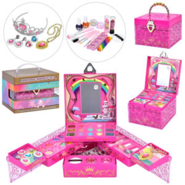 225422 Косметика SR24021-3 скринька/косметичка,тіні,помада,манік.наб.,лаки,прикраси,валіза,кор.,21,5-21,5-1