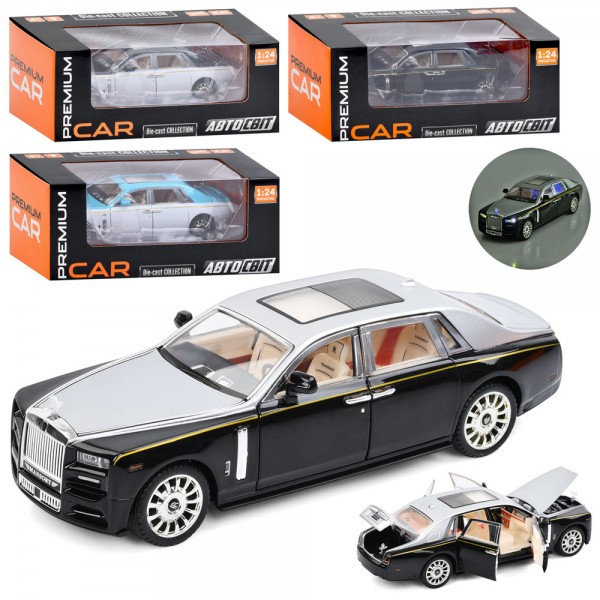 164190 Машина AP-2050 АвтоСвіт,1:24,мет.,інерц.,відчин.двері,гум.колеса,4кольори,муз.,світло,бат.(таб.),кор