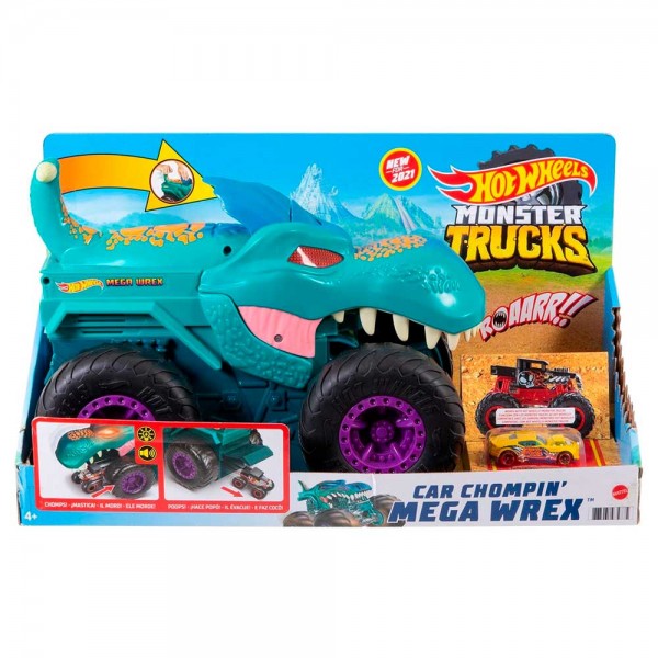 133229 Збільшена машинка "Хижий Мега Рекс" серії "Monster Trucks" Hot Wheels