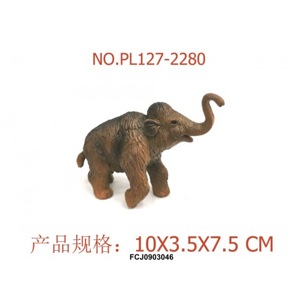 222010 Тварина PL127-2280 мамонт, кул., 16-8-3,5 см.