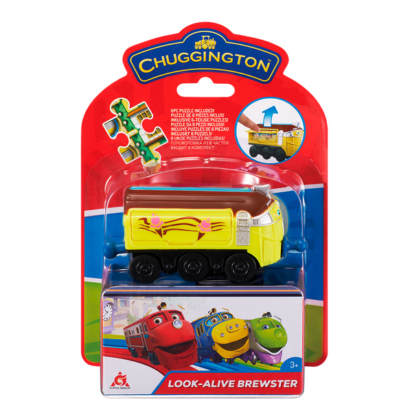 186054 CHUGGINGTON:паровозик Фростіні з механічною функцією та пазлом