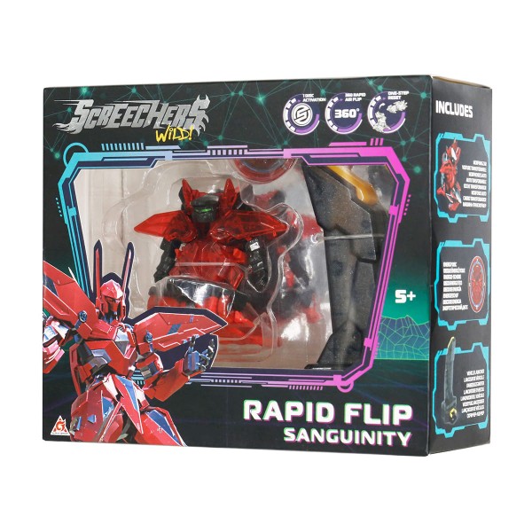 224777 Ігровий набір SCREECHERS WILD! S5 L0.5 V2 - СЕНГВІНІТІ (запускач, машинка-трансформер)