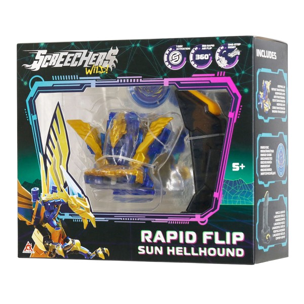 224780 Ігровий набір SCREECHERS WILD! S5 L0.5 V2 - САН ХЕЛХАУНД (запускач, машинка-трансформер)