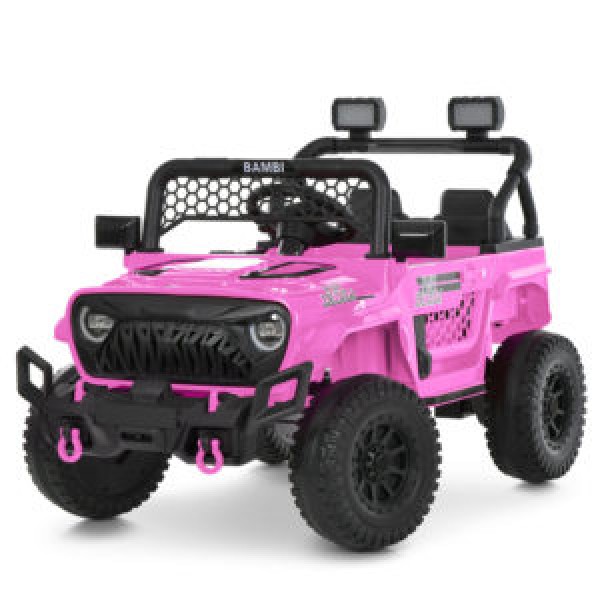 248029 Джип M 6325EBLR-8 2,4G радіокер.,1*12V9AH, 2*25W,MP3,USB,BT,TF,EVA,шкіра,світло,музика,рожевий