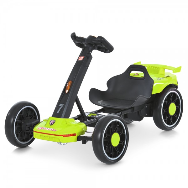 248030 Електрокарт M 6145(A)EBR-5 радіо/к2,4G, 2мотори35W,1акум12V4,5AH EVA,BLUETOOTH,музика,світло,зелений