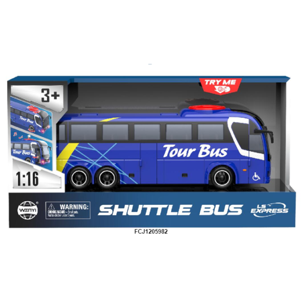 241440 Автобус WY1107A інерц., 1:16, відчин. двері, муз., світло, бат. (табл.), кор., 32-16-11 см. 