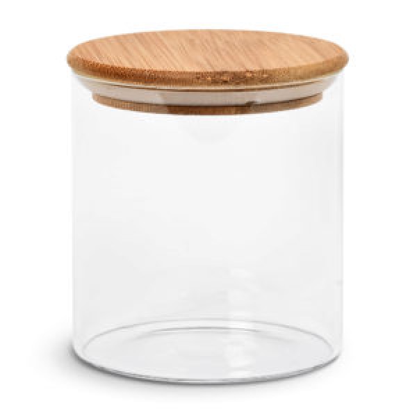 216597 Банка з бамбуковою кришкою 550мл 8.5*10см., R92828/R10866-10
