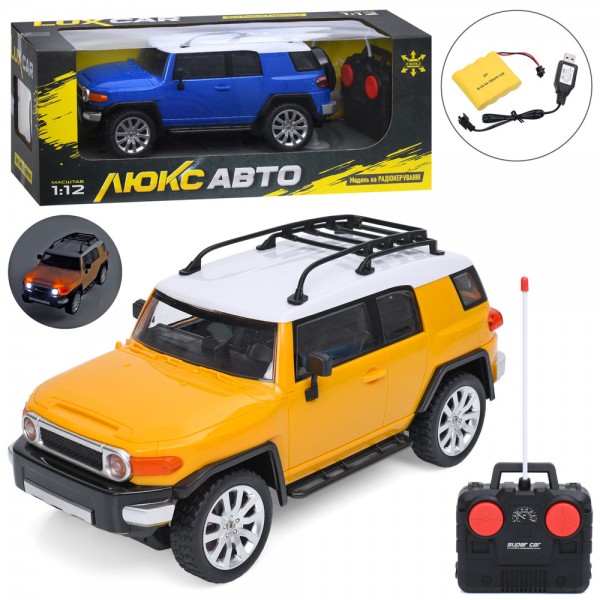 252050 Машина M 6426 радіо/к,акум,1:12, гумові колеса,світло,2 кольори,USB,2 кольори,кор., 46-18-19см