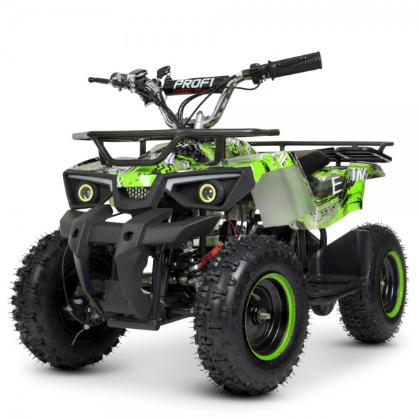 116083 Квадроцикл HB-ATV800AS-5 мотор800W, 3акум.12A/12V, швид.22км/год., до65 кг., зелений.