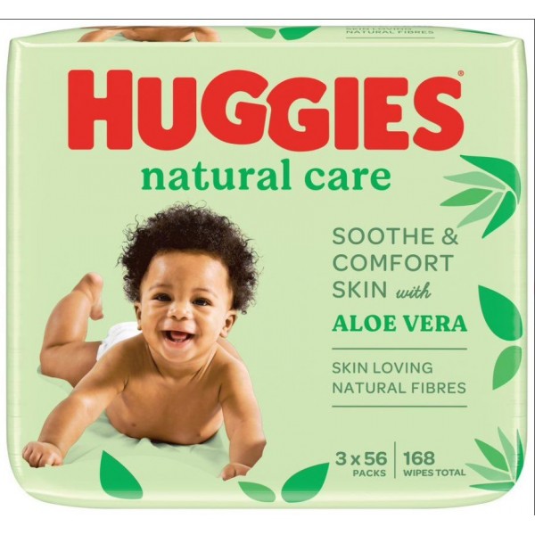 185417 Huggies вологі серветки ncare triplo (56x3)x4