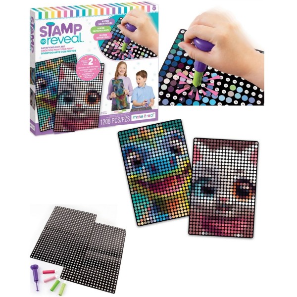 247284 Набір для творчості "Штампуй та проявляй" (2 плакати)