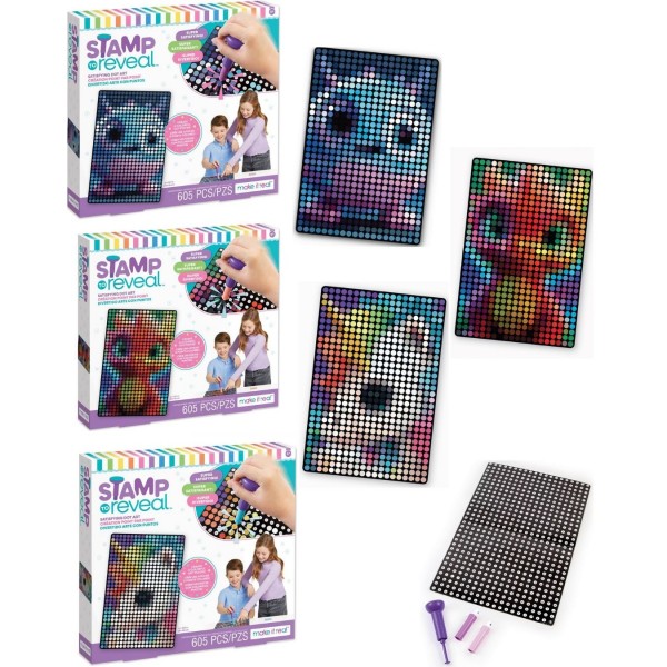 247285 Набір для творчості "Штампуй та проявляй" (1 плакат в асортименті)