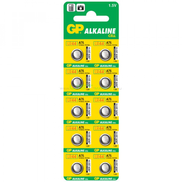 5009 Батарейка GP дискова Alkaline button cell.1.5V. A76F-U10