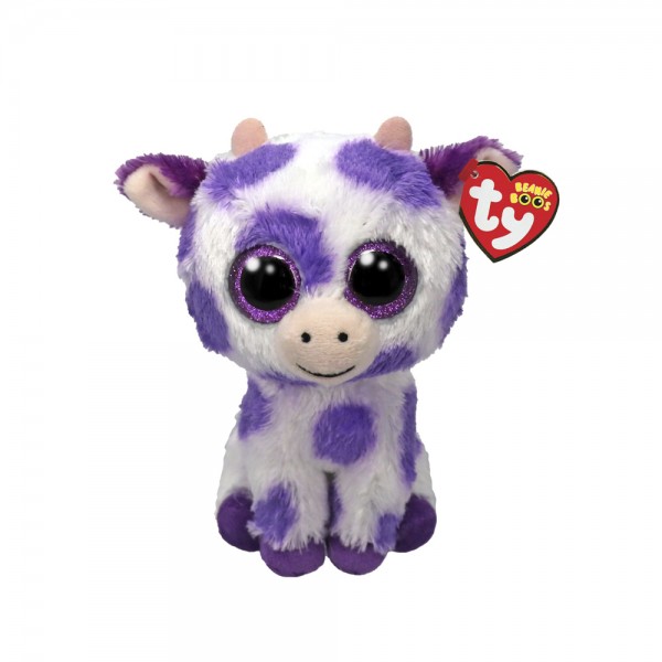 169026 Дитяча іграшка м’яконабивна TY Beanie Boos 37345 Корова "ETHEL" 15 см