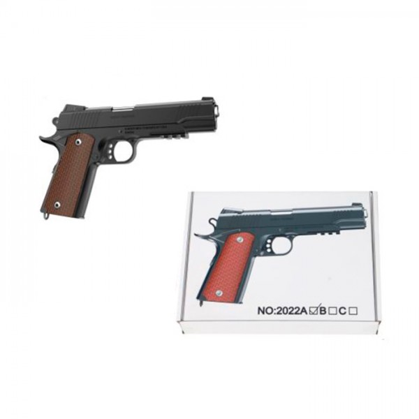 246620 Пістолет 2022A 22,5см, пластикові кулі, кор., 25-19-4см