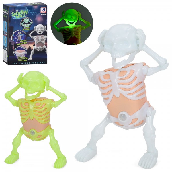 247863 Робот 6053A скелет,21см,рухл,зв,св.у темряві, реагує на руку, 2кол.на бат-ці, в кор-ці,15-22,5-6,5см
