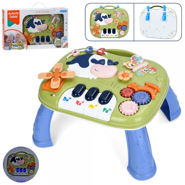 244557 Центр розвиваючий 3905 ігровий стільчик,2в1(підвіска на ліжко),ігрове поле,піаніно,муз.,звуки,світло