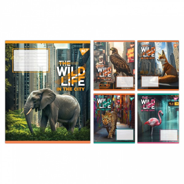 226179 А5/36 кл. Yes The wild in the city, зошит учнівський загальний