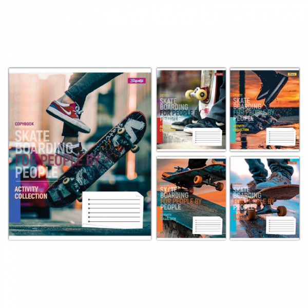 226387 А5/48 кл. 1В Skateboarding, зошит учнівський загальний