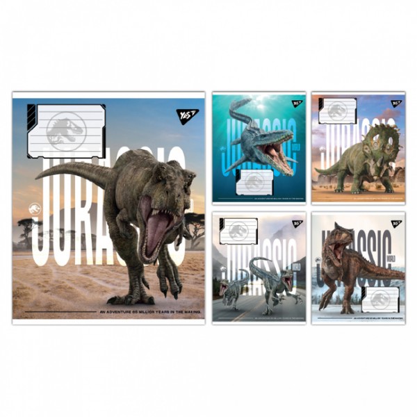 226200 А5/48 кл. Yes JURASSIC WORLD ALIVE, зошит учнівський загальний