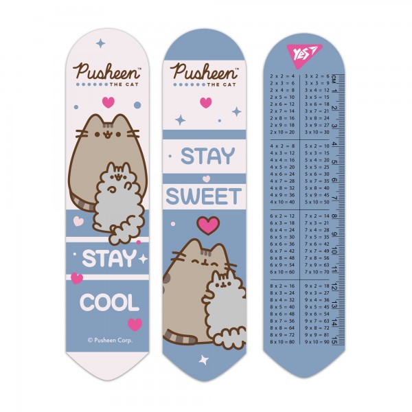 223927 Закладка 2D Yes "Pusheen", рожево-блакитний