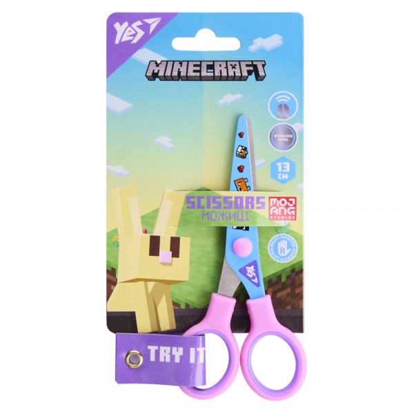 224530 Ножиці Yes "Minecraft.Spring" 13см, з принтом на лезі