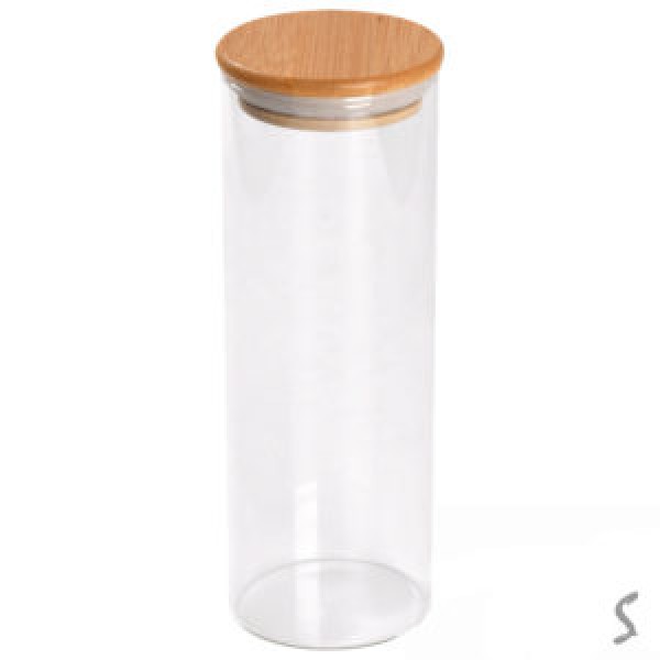 110321 Банка з бамбуковою кришкою700мл 7*19см, R92816