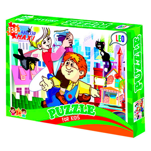 59196 Пазли 22310, 138 ел.  Лео, "Малюк та карлсон"  в кор-ці 32-22-4 см