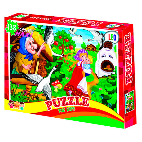 59195 Пазли 22318, 138 ел.  Лео, "Гуси-лебеді"  в кор-ці 32-22-4 см