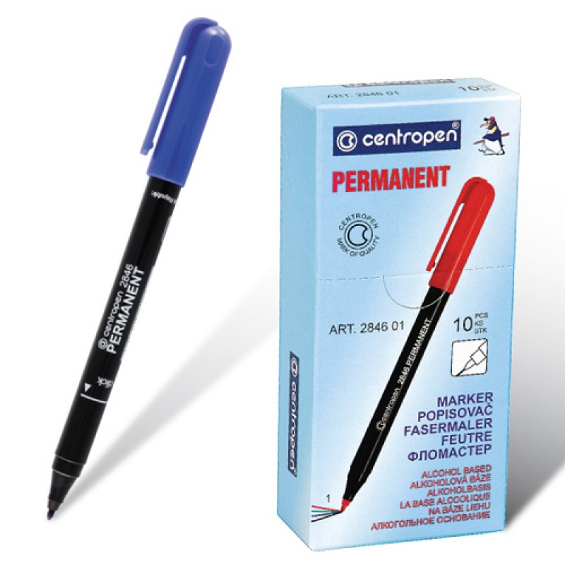 Маркер Permanent 2846 синий, Centropen (Чехия ) - Детские Товары Оптом ...