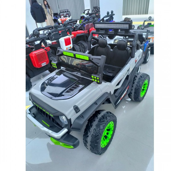 250587 Джип M 6350EBLR-11(24V) 2,4G радіокер.,1*24V8AH, 4мотора45W,MP3,USB,TF,BLUETOOTH,EVA, шкіра,сірий