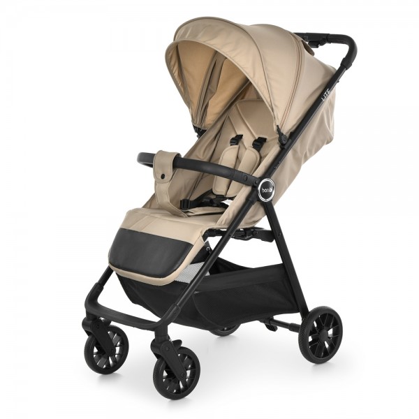 250544 Візок дитячий M 6317 LITE Beige прогулянковий,книжка, алюміній, регул.спинки ремінь, корзина,бежевий
