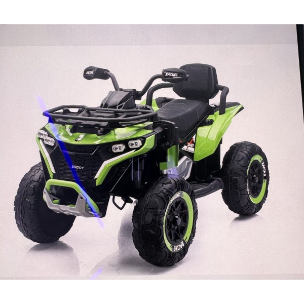 245901 Квадроцикл M 6272EBLR-5(24V) 2,4G радіок,1*24V8AH, 2*45W, MP3,USB,TF,BT,EVA,шкіра,муз,світло,зелений