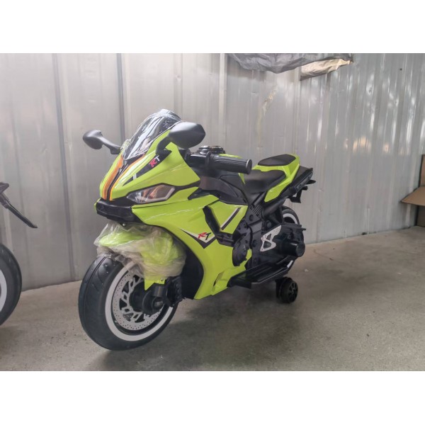 245906 Мотоцикл M 5823ELS-5 1*12V5AH, 2*35W, MP3, TF, USB, BT, EVA, шкіра, музика, світло, фарб.зелений