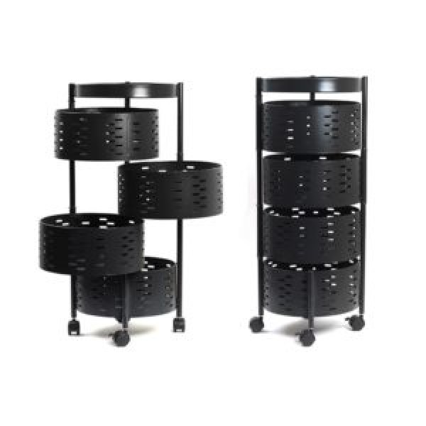 225826 Етажерка на колесах "Sphere" 4яр 33*81см R100102-BL