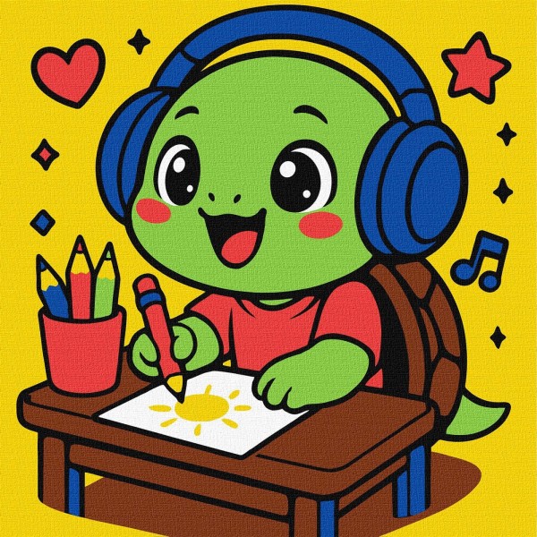 229645 KHO для дітей "Черепашка малює" 25х25см