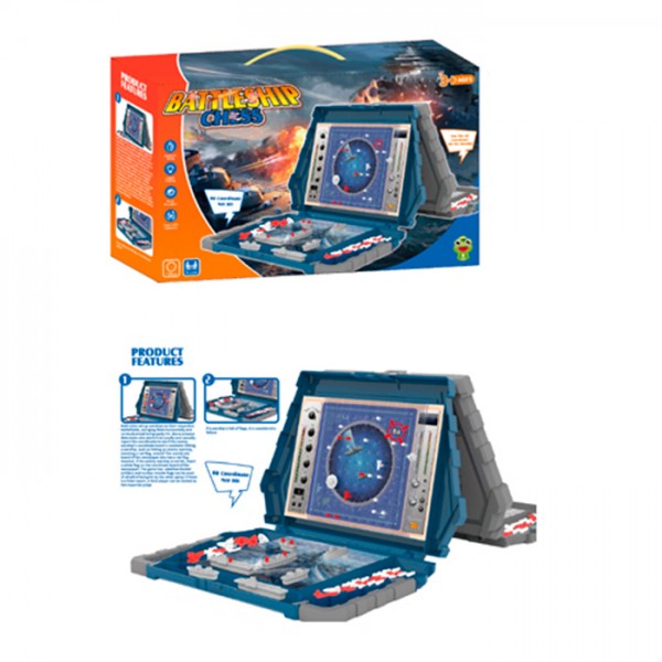 243700 Настільна гра 595-21 Морський бій, ігрове поле 2шт 30-23-в22,5см, в кор-ці, 36,5-22,5-9,5см
