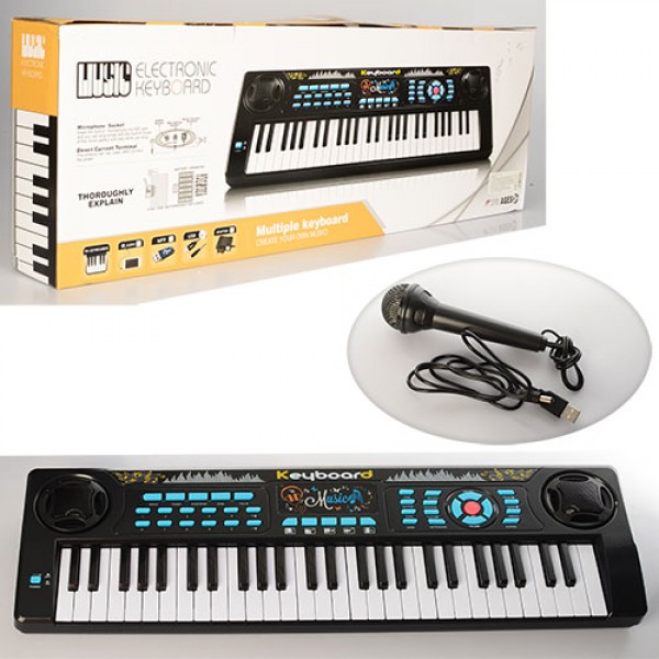 35209 Синтезатор HS5468A 54 клавіші, мікрофон, USB, МР3, бат., кор., 77-26-9 см.