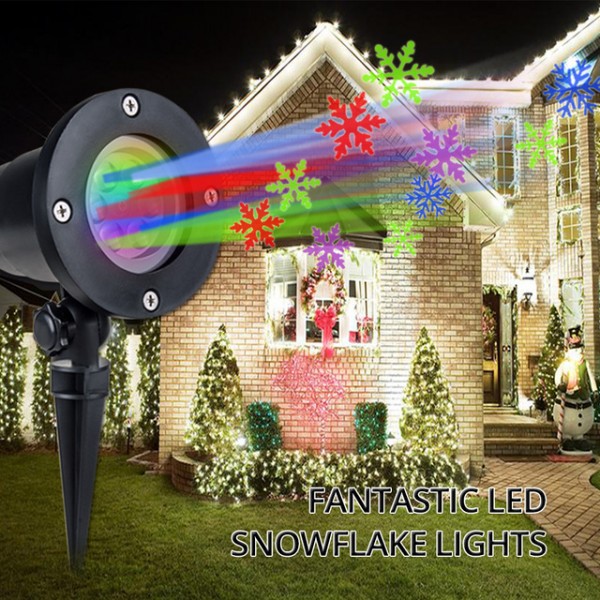 94017 Лазерний проектор Outdoor Lawn Snowflake Light