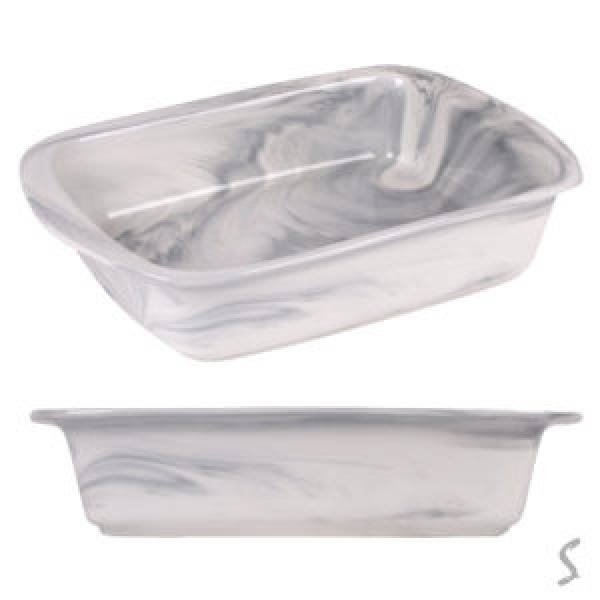 246236 Форма для запікання кераміка "Marble" 25*18.5*6см R35647-S