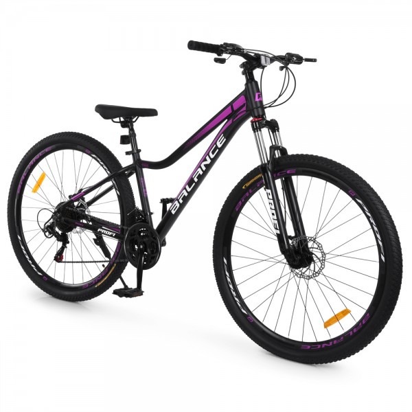 251014 Велосипед PROFI BALANCE 29 д. BL-2909 алюм.рама15",SKD85%,SHIMANO 21SP,швидкознім.кол.чорно-рож.