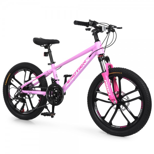 251021 Велосипед PROFI EMOTION 20 д. ET-2001 алюм.рама 11",SKD85%,SHIMANO 21SP,магн.ободи.,рожевий
