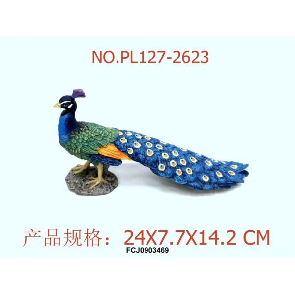221991 Тварина PL127-2623 павич, 25 см., кул.