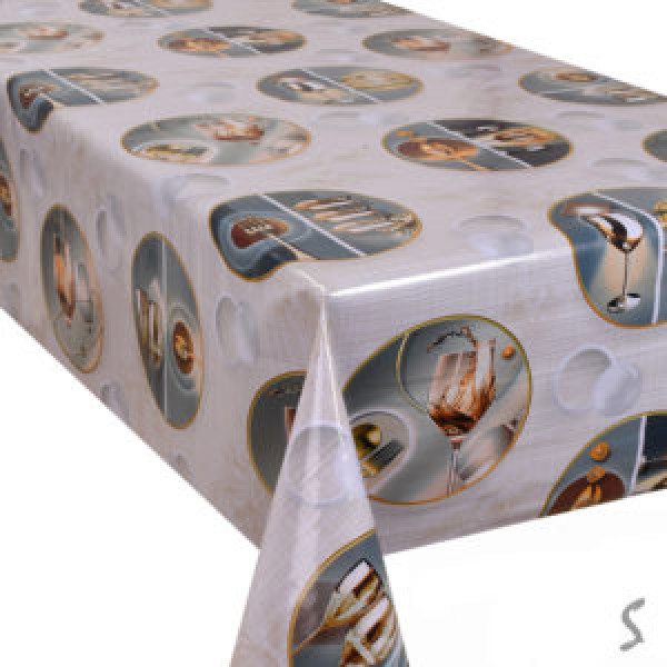 254865 Клейонка ПВХ 3-хшар. з малюнками 3D на тканинній  основі 1.40*20м MA-5452
