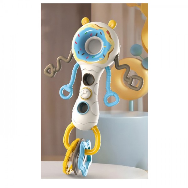 249002 Брязкальце 621 пончик,прорізувач,текстурні деталі,рухлива кнопка,спінер,рухл. деталі,кор.,12,5-21-4с