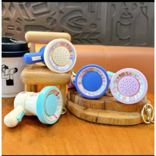 247337 Брелок FG250718022H  на сумку, запис голосу, мікс кольорів,муз.бат., кул. 13-13-5см