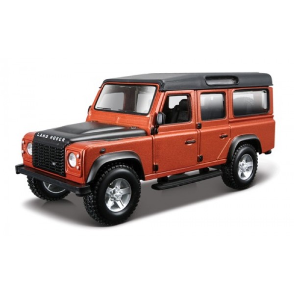 144806 Автомодель - LAND ROVER DEFENDER 110 (асорті білий, помаранчевий металік 1:32)