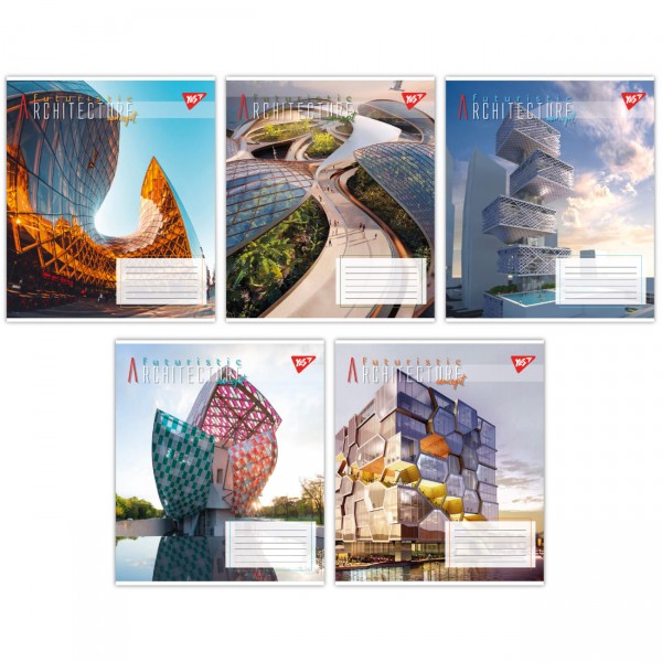 214567 А5/96 кл. Yes Futuristic architecture, зошит для записів